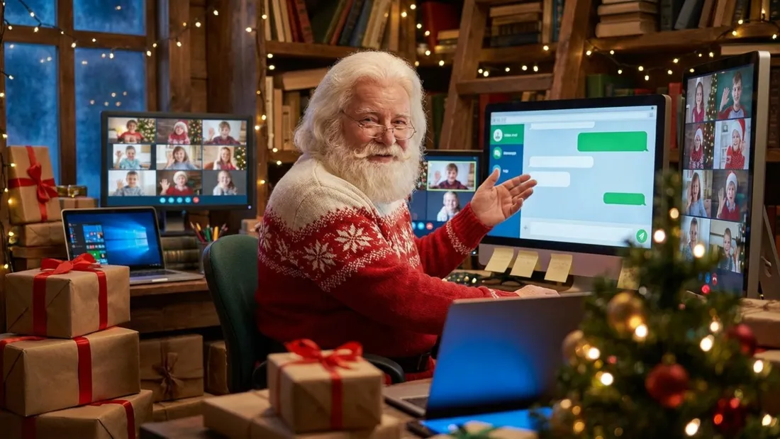 Le Père Noël est sur WhatsApp, et vous pouvez l'appeler !