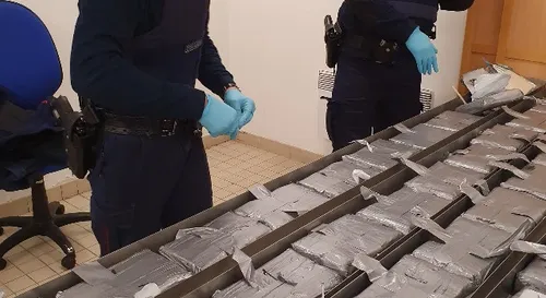 Une énorme quantité de drogue d'une valeur de 13 millions d'euros...