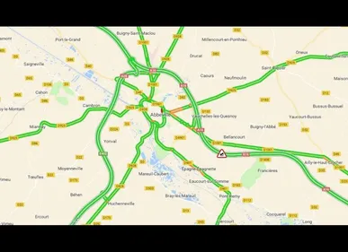 Abbeville : accident mortel ce matin sur l'A16, l'autoroute bloquée
