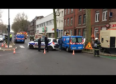 Lille : Une fuite de gaz boulevard Montebello, des maisons et des...