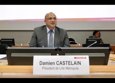 Damien Castelain réélu président de la Métropole Européenne de Lille.