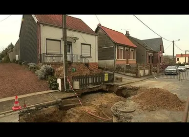 Friville-Escarbotin (80) : la chaussée s'effondre sous les pieds...