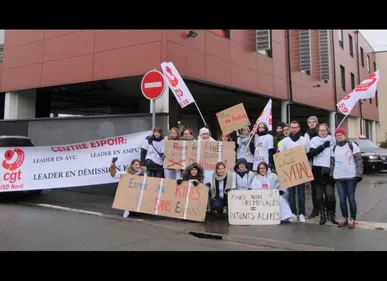 Hellemmes : Les kinésithérapeutes du centre de rééducation...