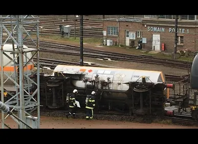 Nord : un wagon citerne déraille à la gare de Somain