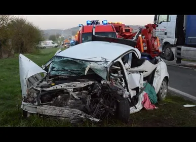 Aisne : violente collision ce matin sur la RN 31, un blessé grave