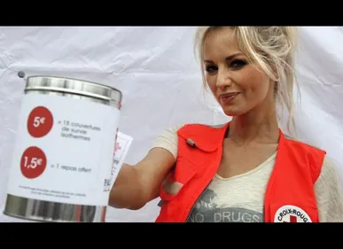 Lille : Adriana Karembeu place Rihour samedi matin pour la quête...