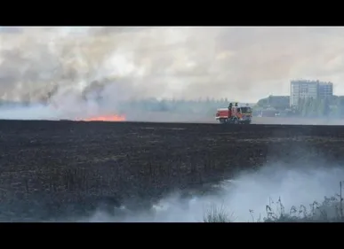 Avion : Plusieurs hectares d’un champ partent en fumée