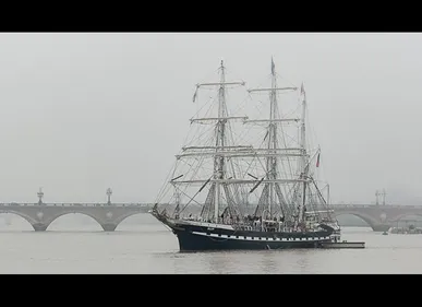 Le "Belem", célèbre trois-mâts, en escale à Boulogne-sur-Mer