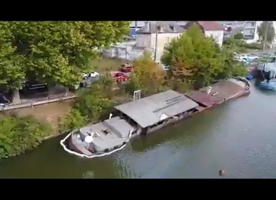 Compiègne : l'Oise polluée après l'incendie d'une péniche