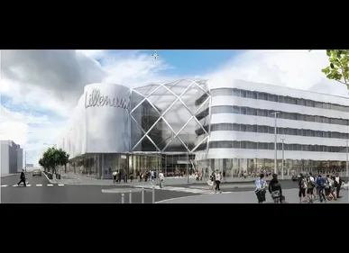 Les travaux de Lillenium, l’immense centre commercial de Lille-Sud,...