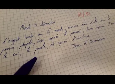 Le ministre de l'Education veut une dictée quotidienne à l'école...