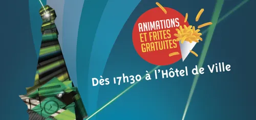 Liévin fête son hôtel de Ville avec un mapping et des frites !