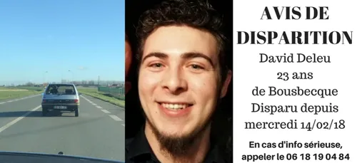David est porté disparu à Bousbecque depuis mercredi soir