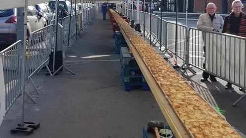 Le record du monde de la plus longue tarte aux maroilles a été battu