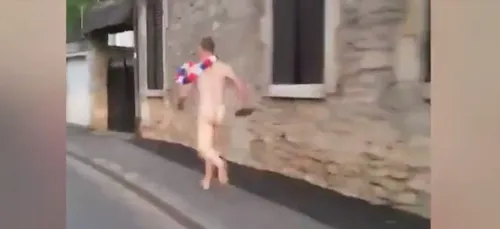 Après la victoire des Bleus, un picard court tout nu pendant un...