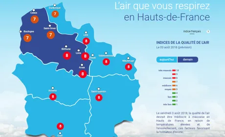 Les hauts-de-France touchés par un épisode de pollution à l'ozone