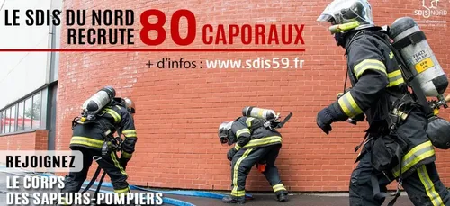 Nord : les sapeurs-pompiers recrutent 80 caporaux