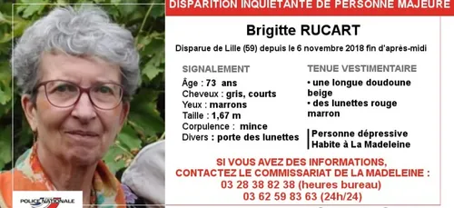 Lille : disparition inquiétante d'une femme de 73 ans