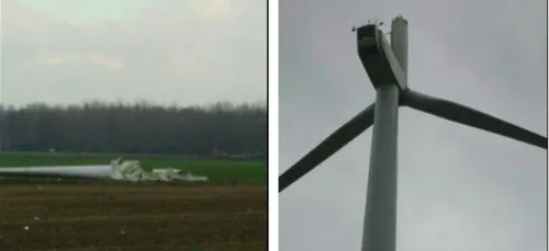Dans l'Aisne, une éolienne perd l'une de ses pales