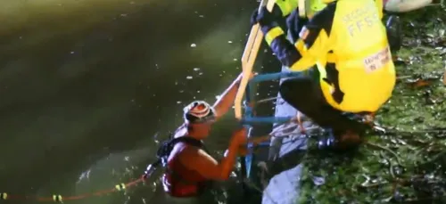 VIDEO. Une trentaine de nageurs traverse l'Oise dans une eau glaciale