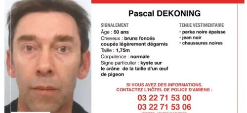 Amiens : un homme recherché depuis 4 mois, la police relance un...