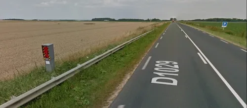 Entre Amiens et Saint-Quentin, le radar de la départementale encore...