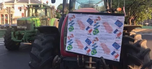 Manifestation d'agriculteurs contre l'accord UE-Mercosur
