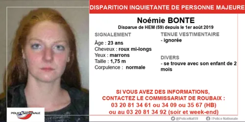 Nord : disparition d'un bébé de 2 mois et de sa mère