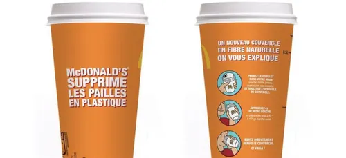 McDonald's lance aujourd'hui ses gobelets sans paille ni plastique