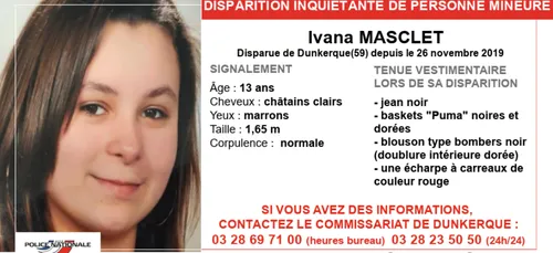 Toujours pas de nouvelles d'Ivana à Dunkerque