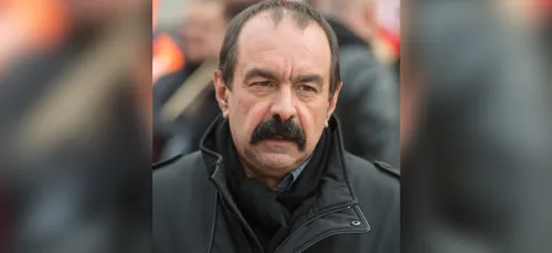 Philippe Martinez à la centrale nucléaire de Gravelines