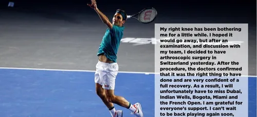 Tennis : Roger Federer déclare forfait à Roland-Garros