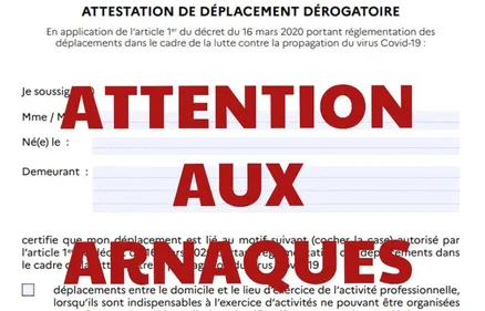 Confinement : attention aux arnaques
