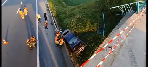 Voiture tombée sur l'A25, le père de famille était sous emprise...