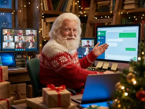 Le Père Noël est sur WhatsApp, et vous pouvez l'appeler !