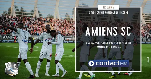 GAGNEZ VOS PLACES POUR LE MATCH AMIENS SC - PARIS SC