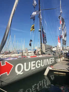Le briochin Yann Eliès ému hier avant le départ du Vendée Globe