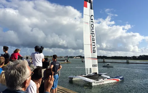 Franck Cammas &agrave; l'&eacute;cole navale de Brest
