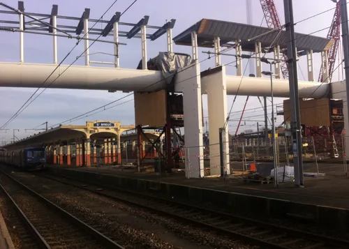 La gare de Saint-Brieuc a sa nouvelle passerelle 