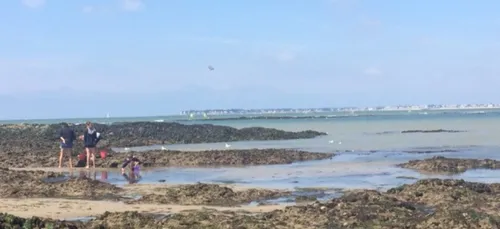 Grandes mar&eacute;es : reportage &agrave; Pornichet