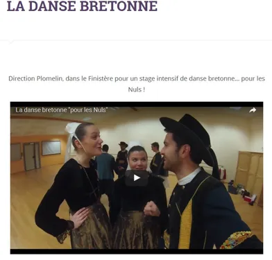 Nouvelle vidéo pour Evan de Bretagne : la danse bretonne pour les Nuls