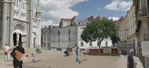 Début du chantier de la place Félix Fournier à Nantes