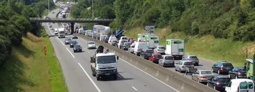 N157 : gros bouchons ce matin suite à un accident à Noyal-sur-Vilaine