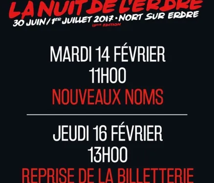 De nouveaux noms à la Nuit de l'Erdre 2017