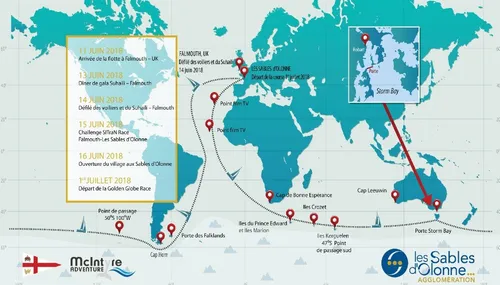 La Golden Globe Race partira des Sables-d’Olonne le 1er juillet 2018