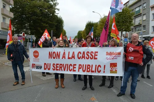 Fonction publique : la grève plutôt bien suivie en Bretagne