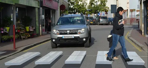 Un passage piéton 3D à Locminé