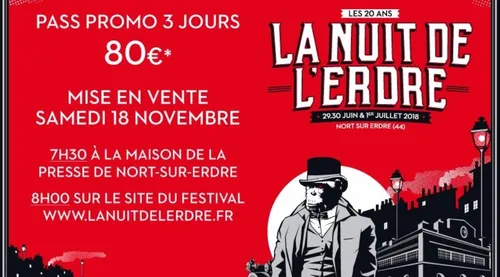 Premiers PASS 3 jours en vente à La Nuit de l'Erdre
