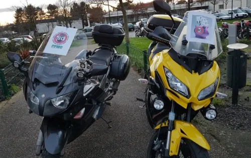 Manifs contre la limitation à 80 km/h dans l'Ouest