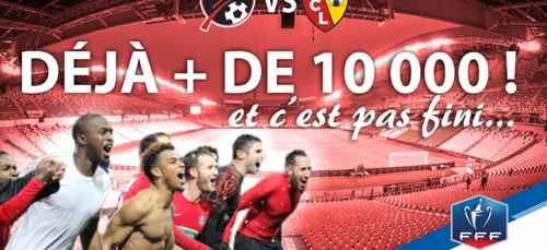 Plus de 10 000 places vendues pour Les Herbiers / RC Lens en CDF
